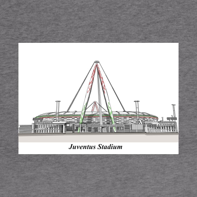 Drawing of Allianz Stadium @ Juventus FC by Roza@Artpage